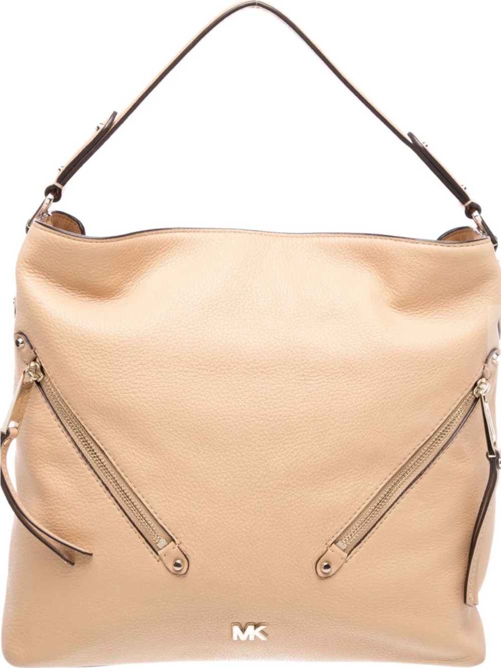 Michael Kors Taupe Pebbled Leather Shoulder Hobo ✨Accepting reasonable offers✨